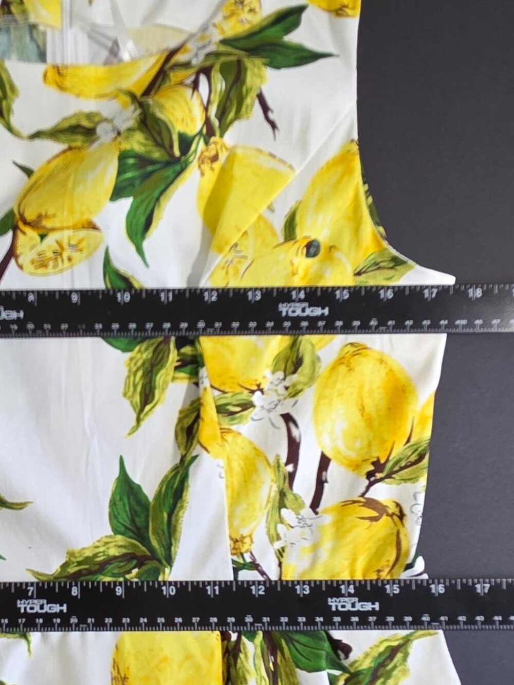 Grace Karin Lemon Print Fit & Flare Midi Dress NWT Large - Picture 7 of 10